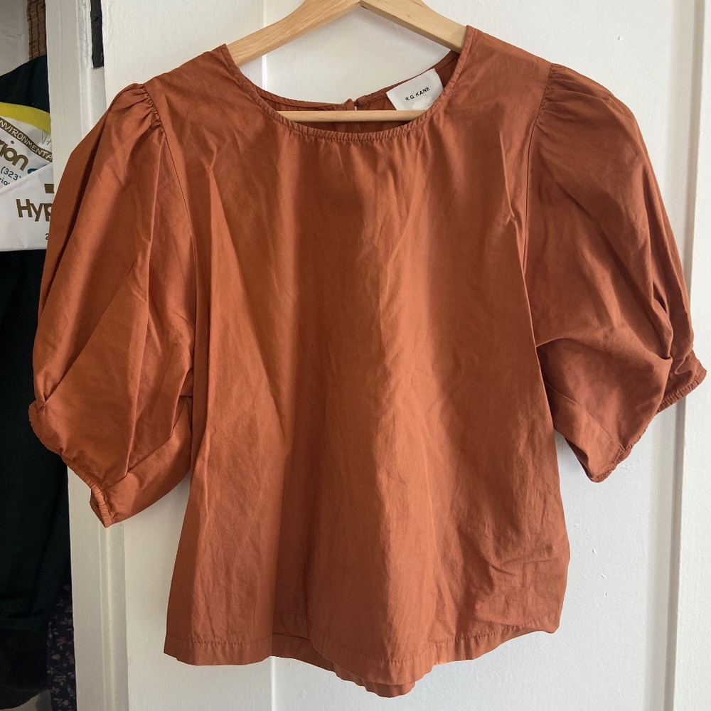 Vintage blouse in copper